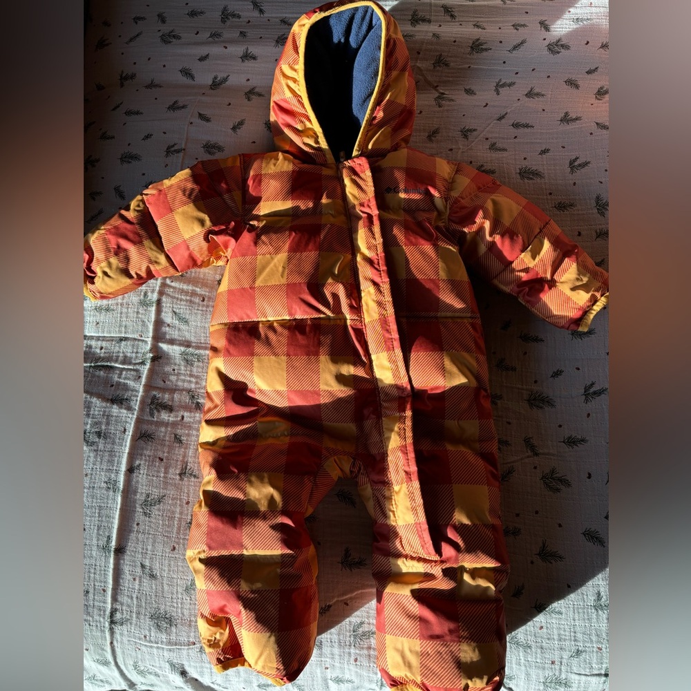 Columbia Plaid Baby Bunting/Snowsuit